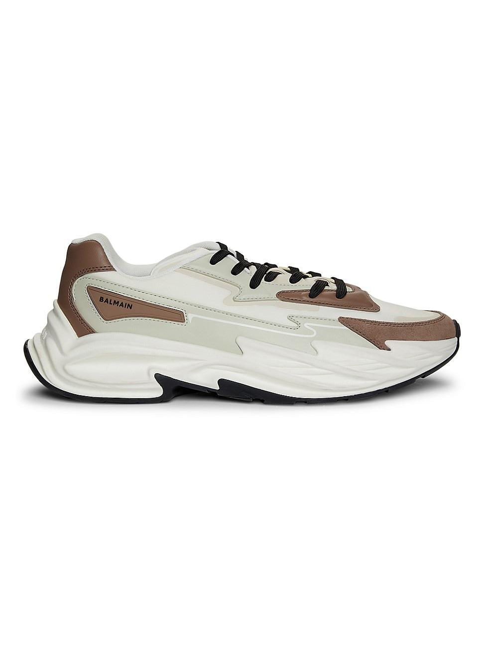 Mens Run Row Leather Low-Top Sneakers Product Image