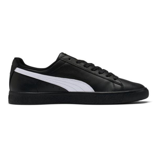 PUMA Clyde Core Foil Men's Sneakers in Black/White/Team Gold Product Image