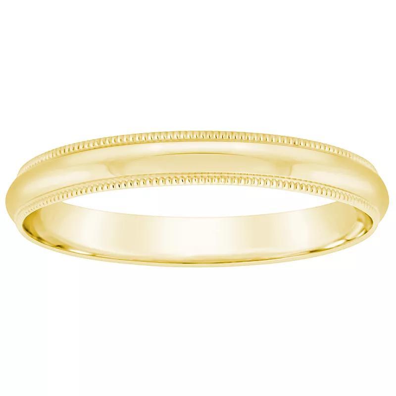 Alyson Layne Mens 18k Gold Milgrain Wedding Band Product Image