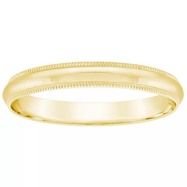 Alyson Layne Mens 18k Gold Milgrain Wedding Band Product Image