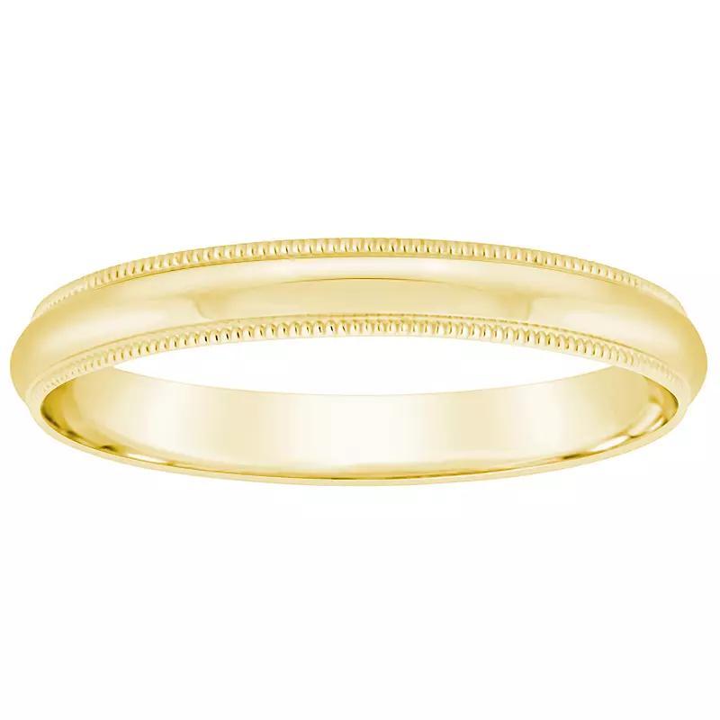 Alyson Layne Mens 18k Gold Milgrain Wedding Band Product Image