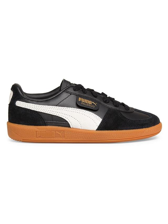 PUMA Womens Palermo - Shoes Black/White Product Image