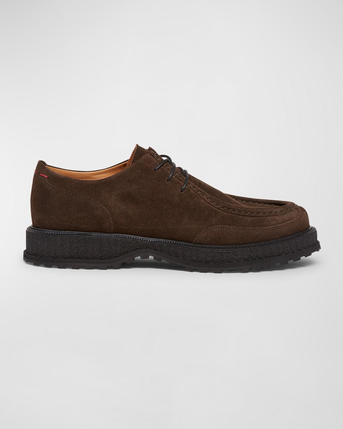 Mens Suede Lace-Up Wallabee Loafers Product Image