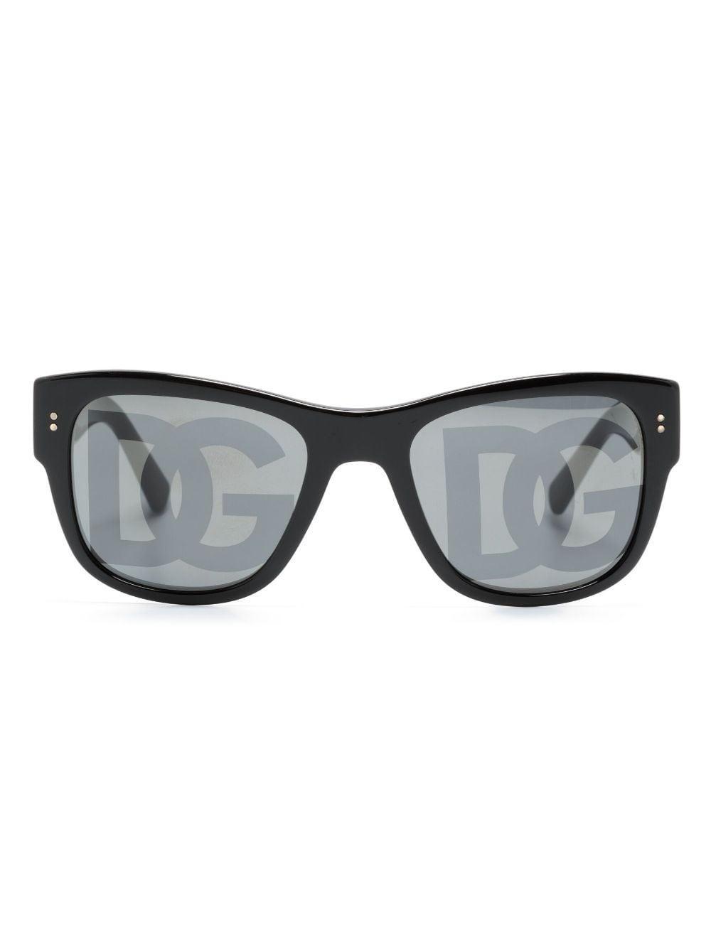 Domenico Logo-print Tinted Sunglasses In Black Product Image