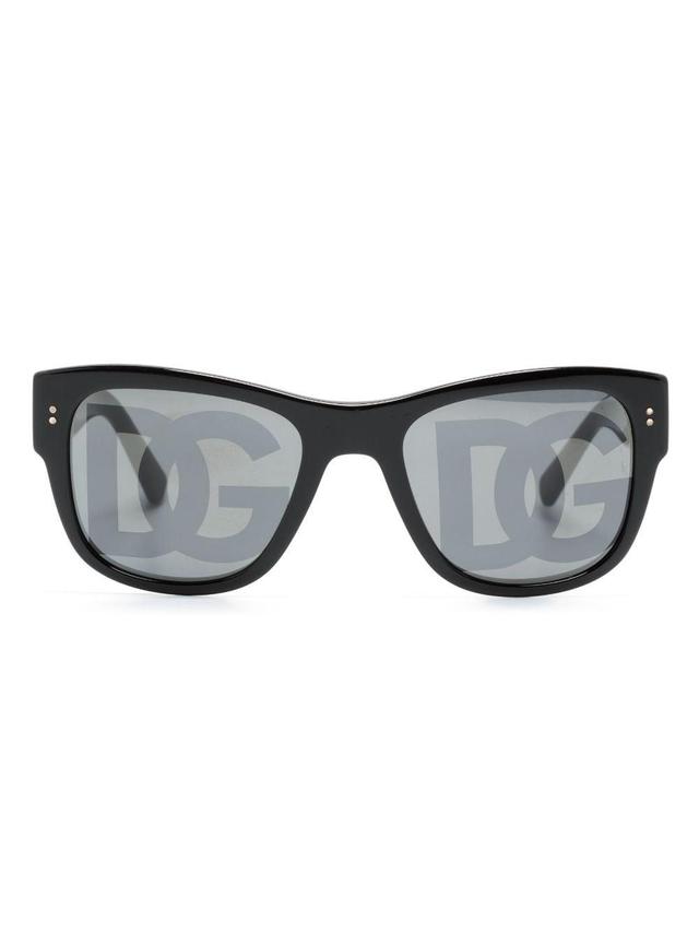 Domenico Logo-print Tinted Sunglasses In Black Product Image