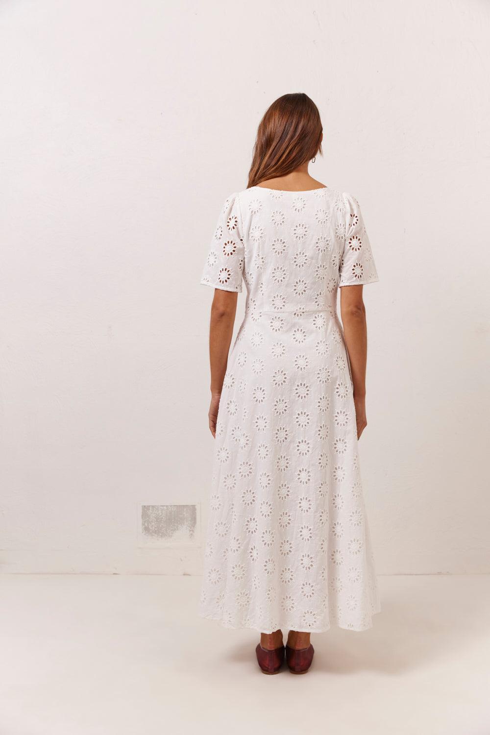 Maisie Midi Dress Anglaise Product Image