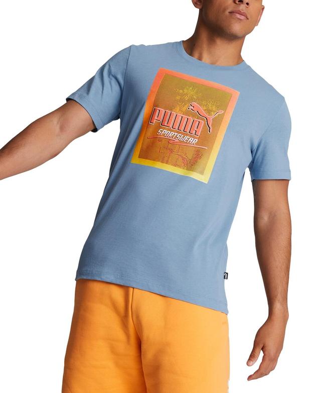 Puma Mens Summer Nights Logo Graphic T-Shirt Product Image