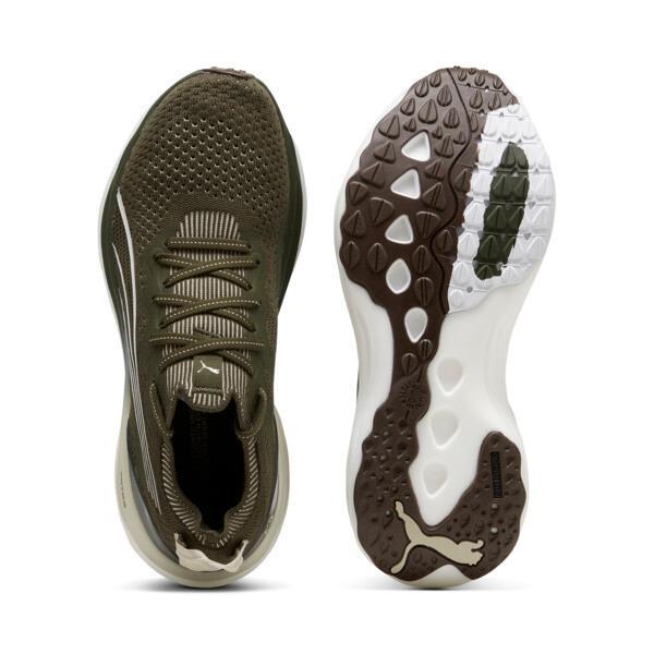 PUMA ForeverRun NITROâ¢ Knit Men's Running Shoes in Dark Olive/White Product Image