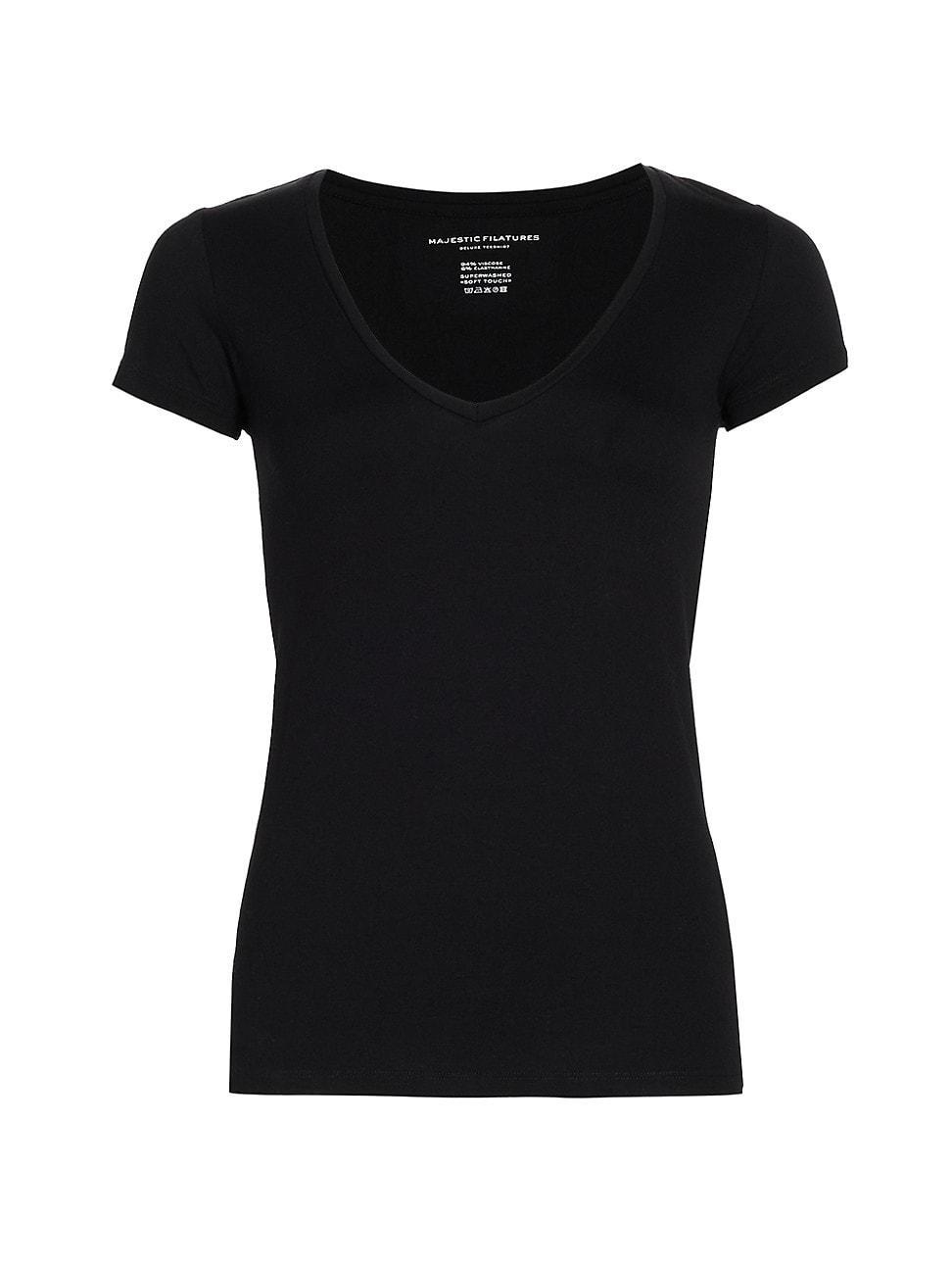 Womens Soft Touch V-Neck T-Shirt Product Image