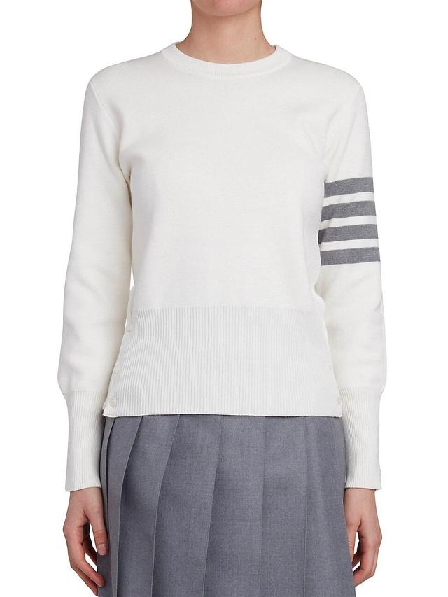 Thom Browne 4-Bar Cotton Sweater Product Image