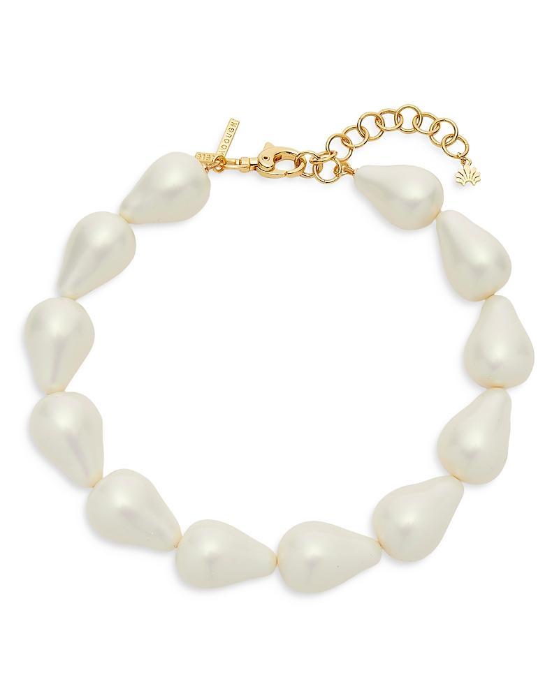 Lele Sadoughi Wilma Imitation Pearl Necklace in 14K Gold Plated, 16 Product Image