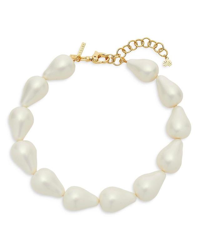 Womens Wilma 14K-Gold-Plated & Imitation Pearl Necklace Product Image