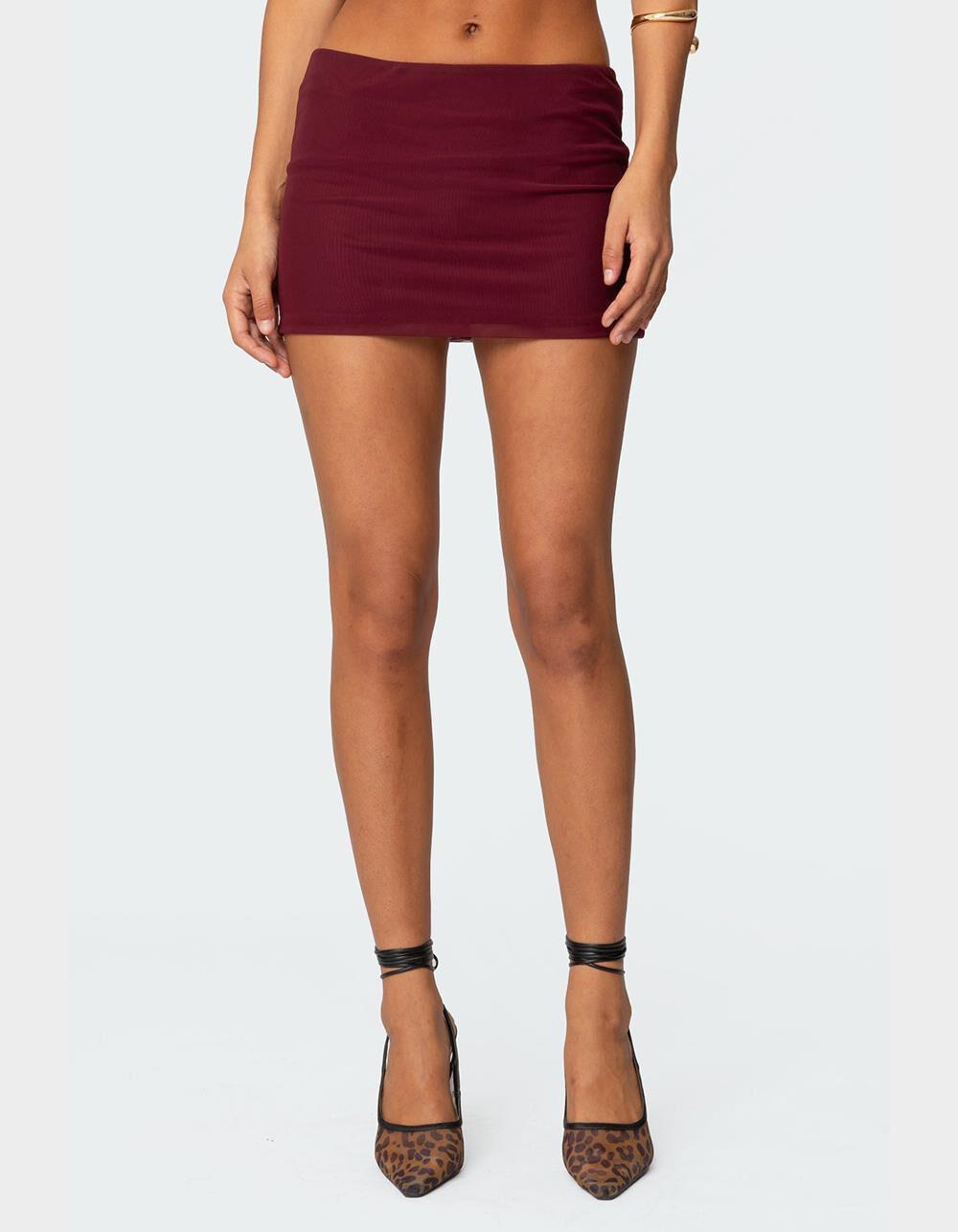 EDIKTED Vivi Mesh Mini Skirt Product Image