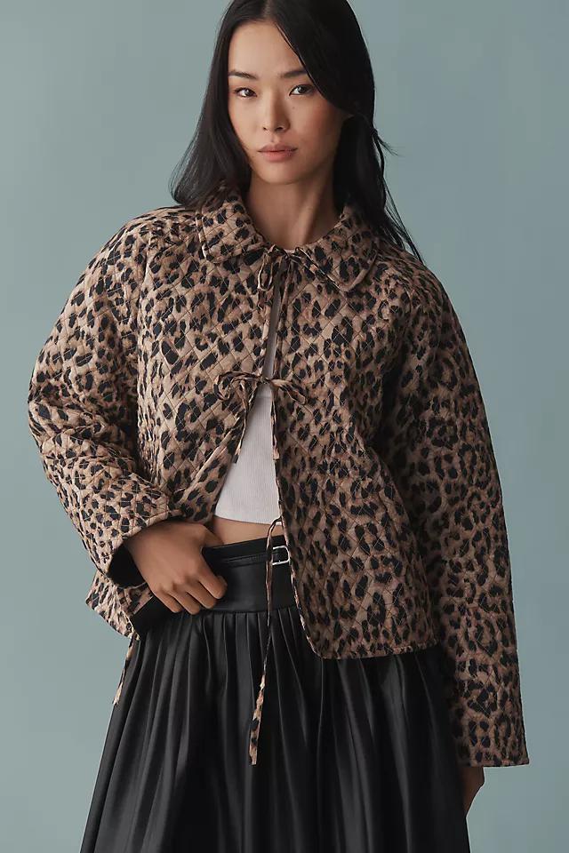 Let Me Be Leopard Quilted Jacket Product Image