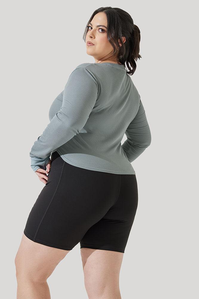 Refine Long Sleeve Top - Stormy Blue Product Image