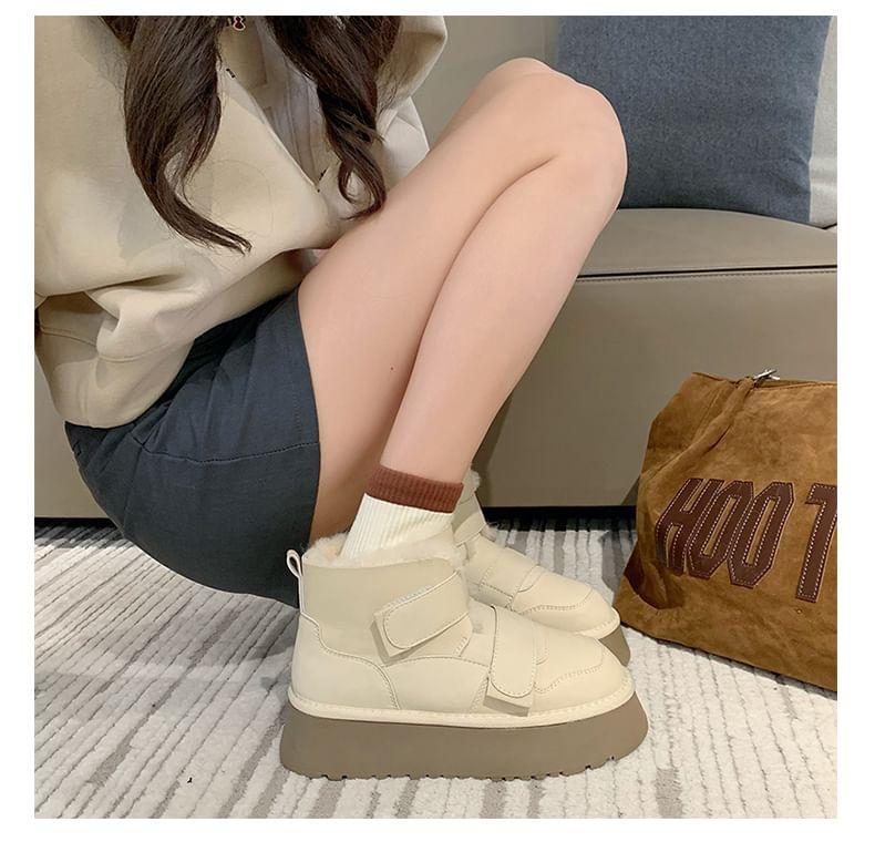 Platform Fleece Lined Short Boots Product Image