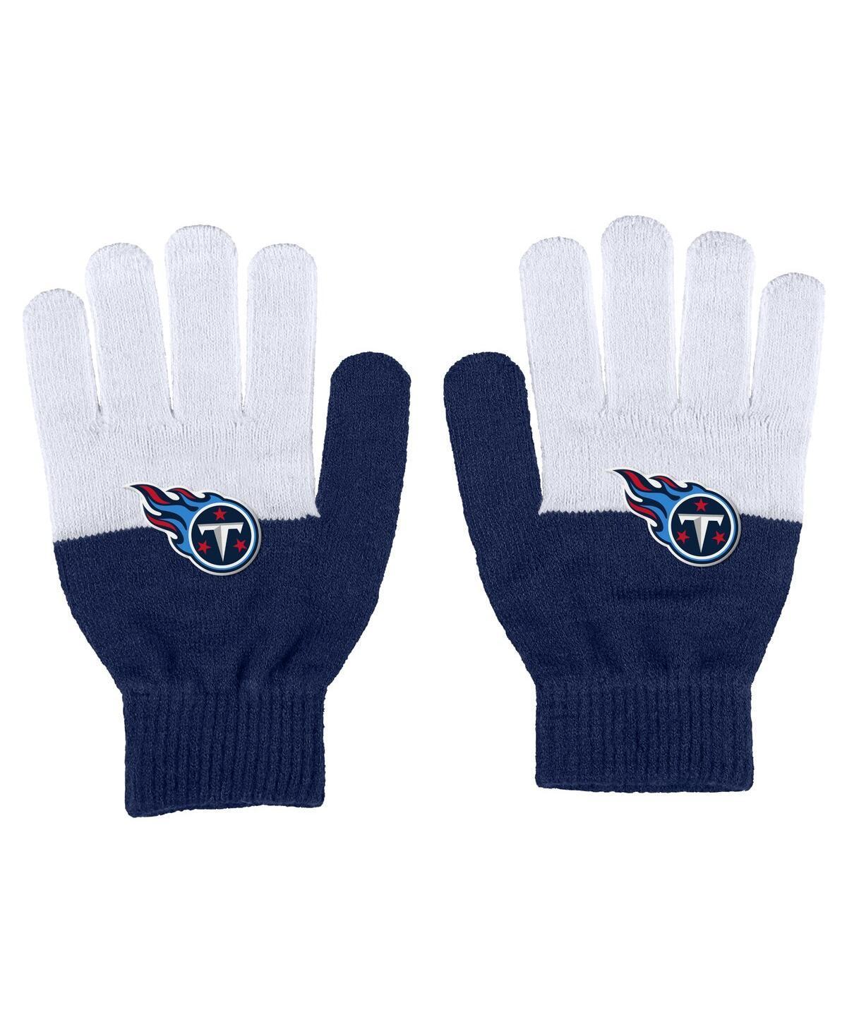 Womens WEAR by Erin Andrews Tennessee Titans Color-Block Gloves Product Image