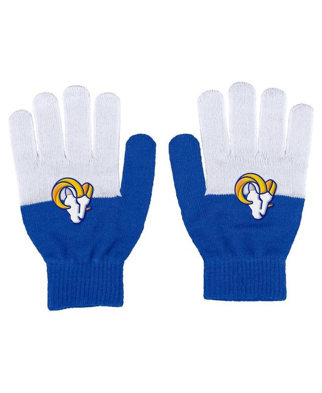 Womens WEAR by Erin Andrews Los Angeles Rams Color-Block Gloves Product Image