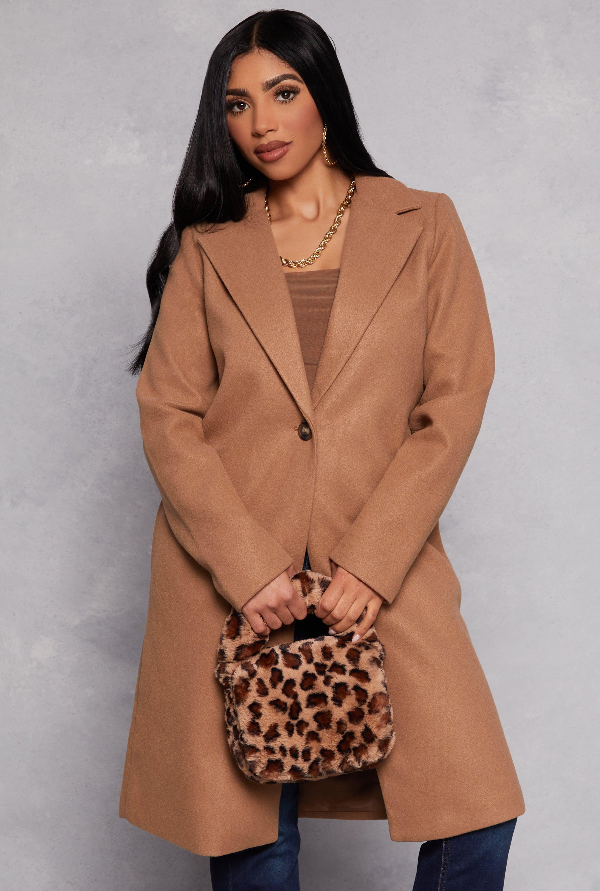 Womens One Button Coat Product Image