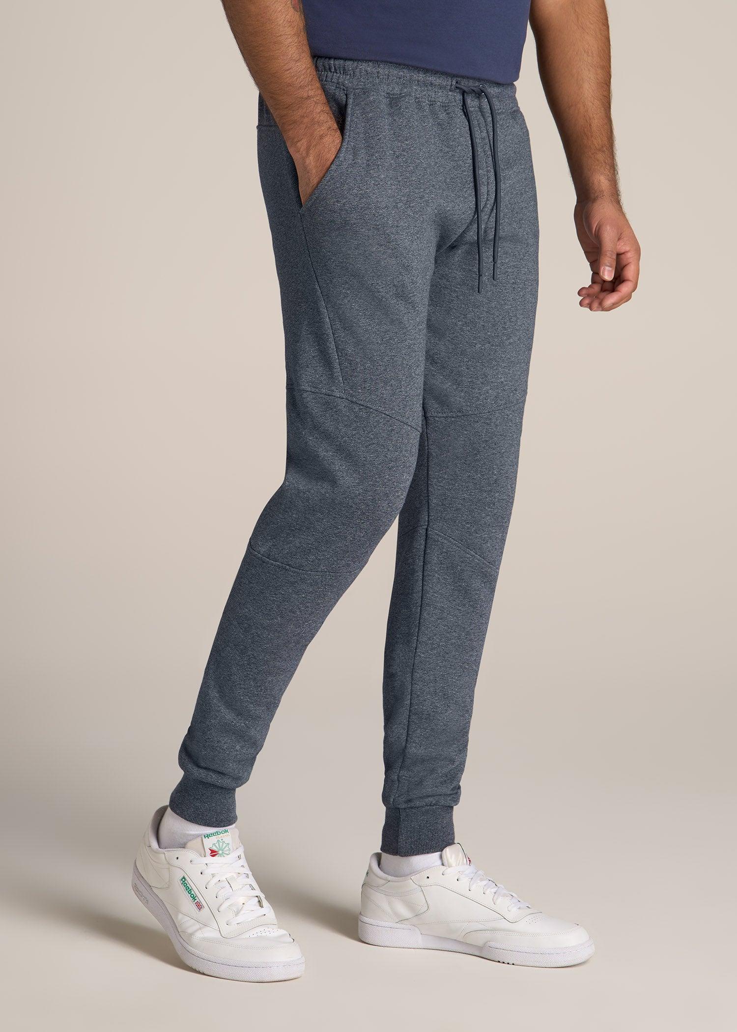 Wearever Fleece Joggers for Tall Men in Navy Mix Product Image