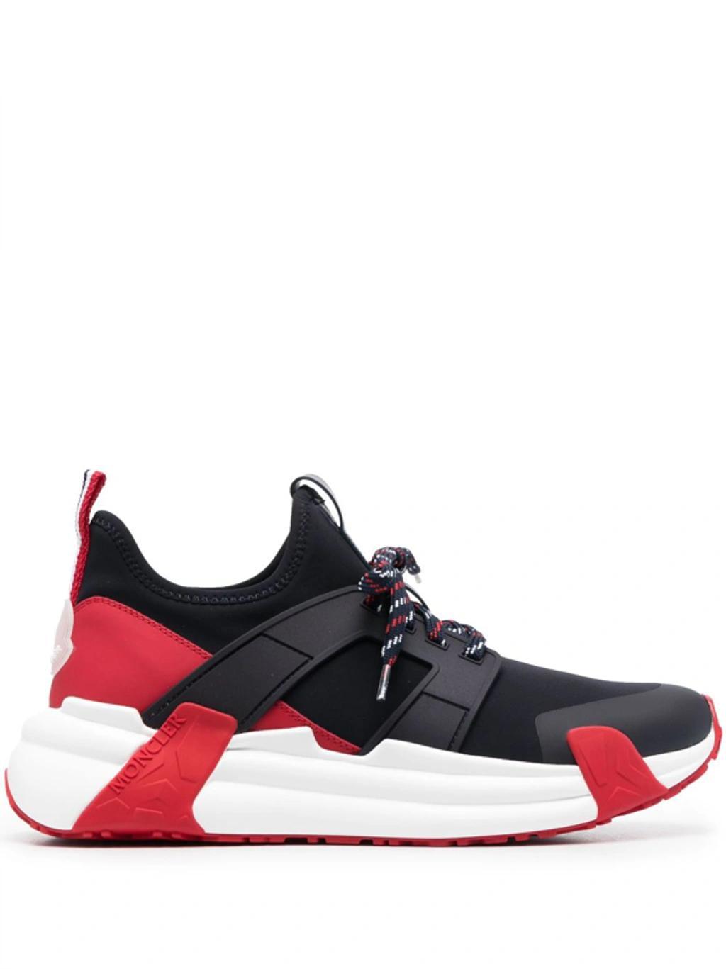 Men's Lunarove Nylon Low-top Sneakers In Blue Red Product Image