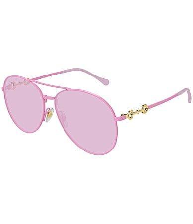 Gucci Womens Horsebit 60mm Navigator Sunglasses Product Image