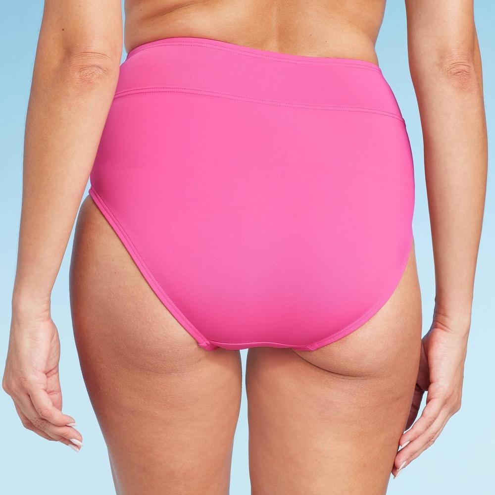 Lands End Womens UPF 50 Full Coverage Tummy Control High Waist Bikini Bottom XS Product Image