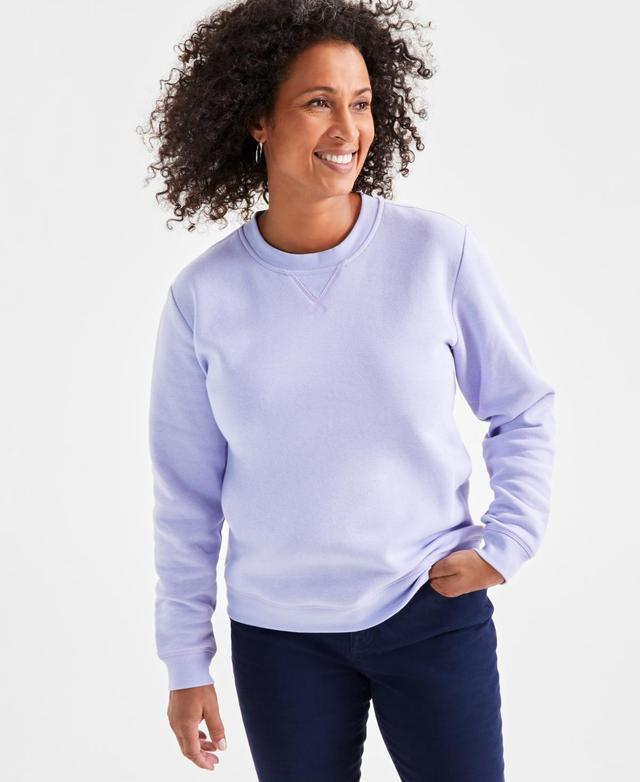 Style & Co Womens Long-Sleeve Crewneck Sweatshirt, Created for Macys Product Image