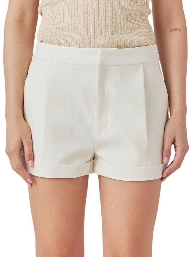 Endless Rose Pleated Low Rise Shorts Product Image