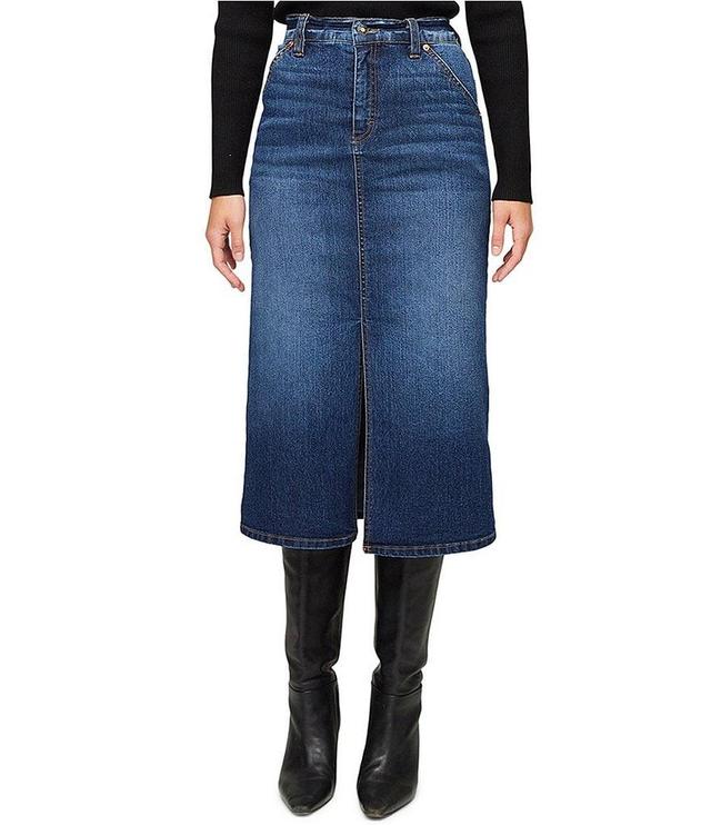 Karen Kane Stretch Denim Midi Skirt Product Image