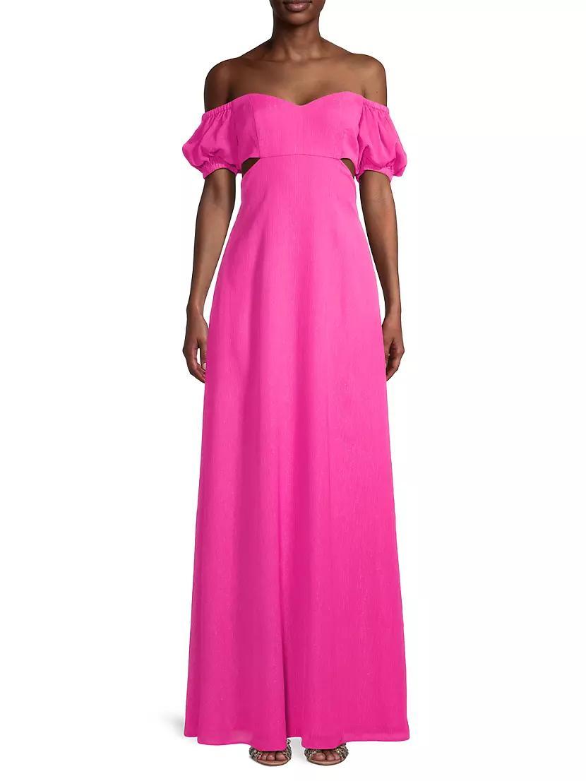 Off-The-Shoulder Column Gown Product Image