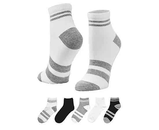 Apara Womens Varsity Quarter Socks 5 Pairs Product Image