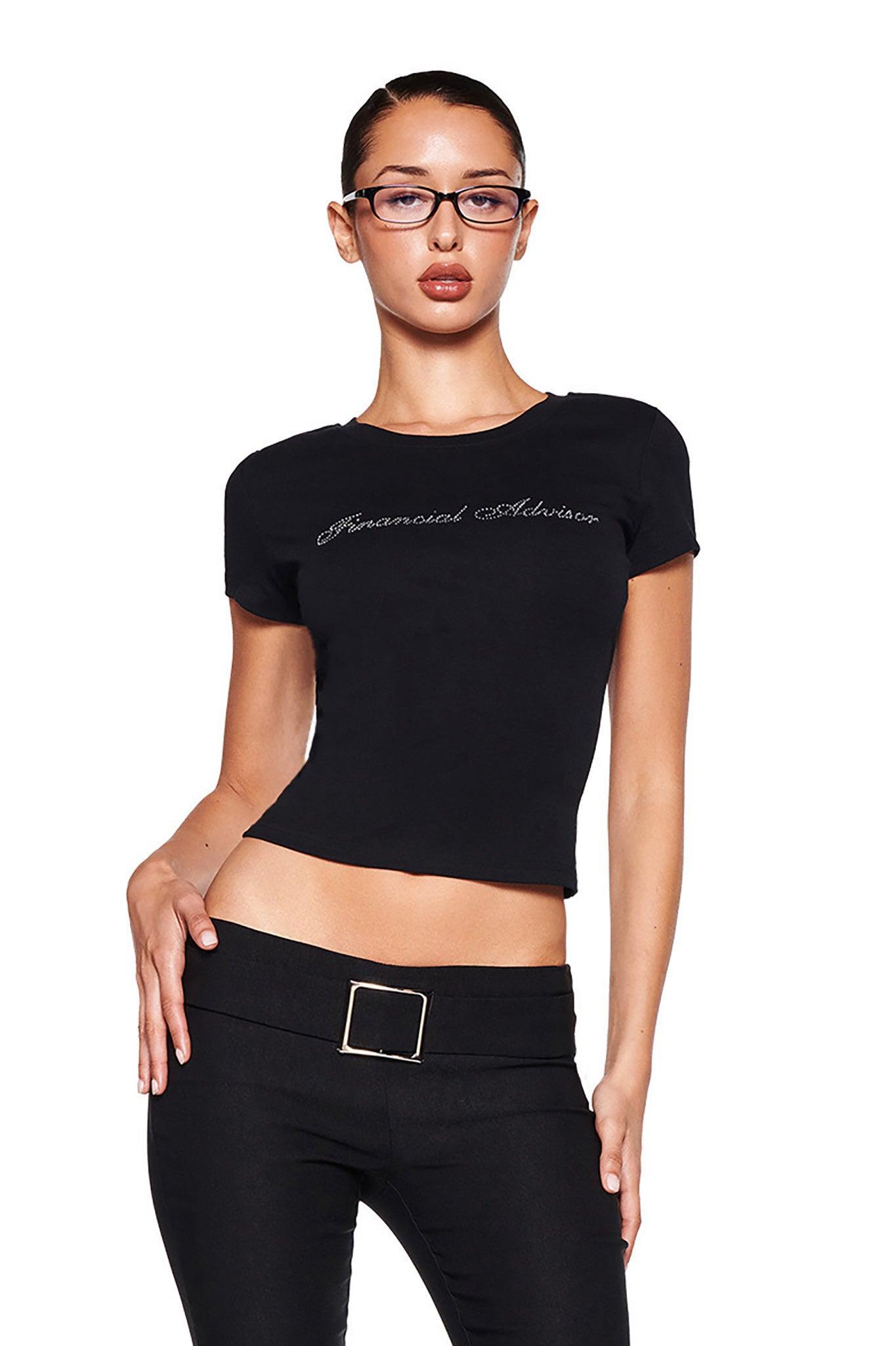 ODEZIA TOP - BLACK:DIAMONTE Product Image