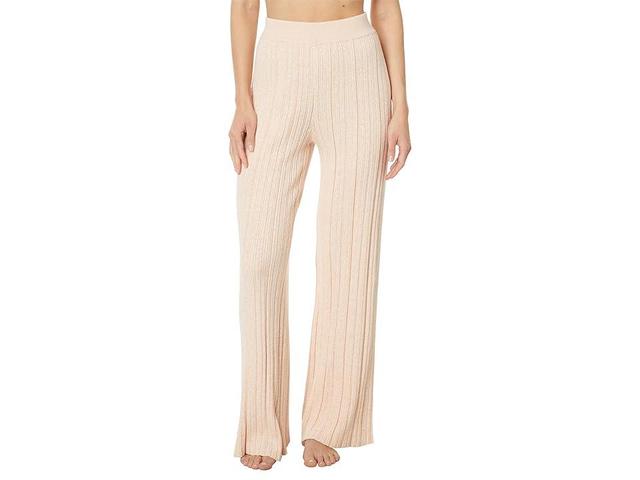 Eberjey Organic Cotton Sweater Rib Pants (Peach Parfait) Women's Pajama Product Image