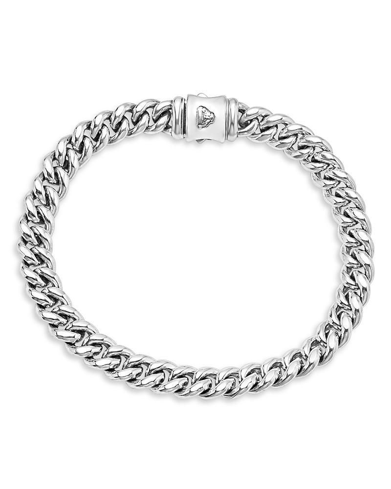 Mens Sterling Silver Anthem Curb Chain Bracelet, 8mm Product Image