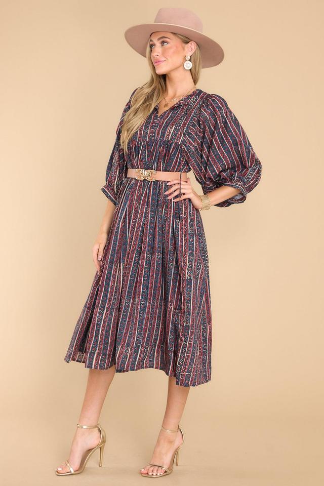 Clover Amber Maxi Dress Navy Product Image