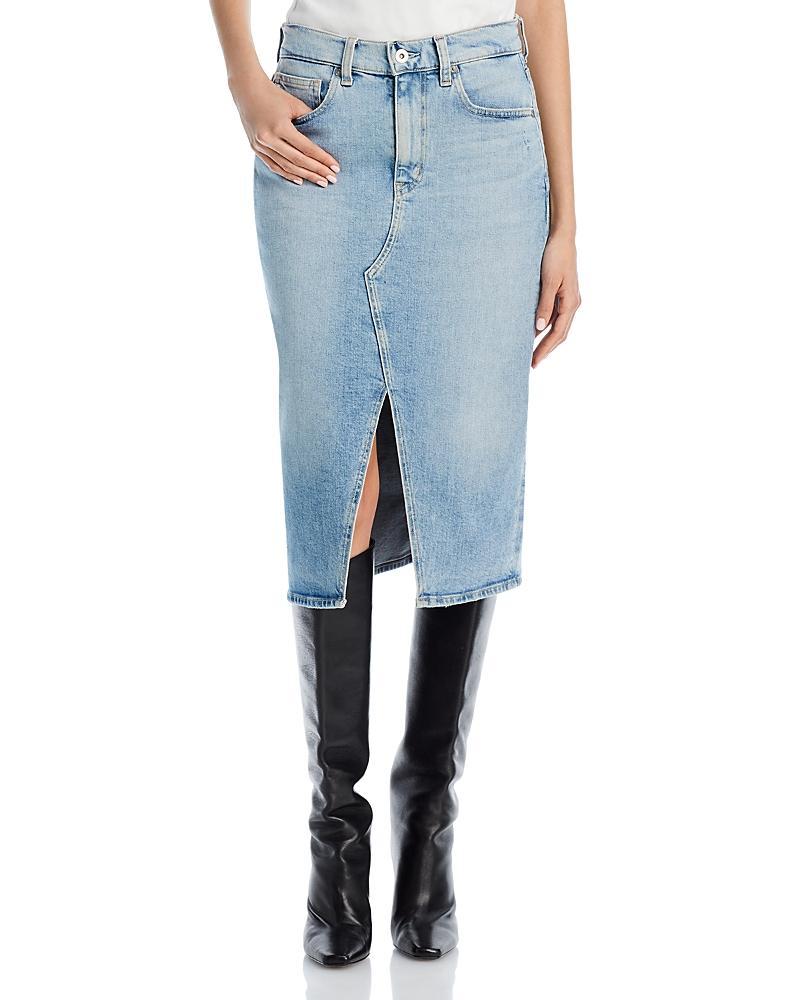 Ag Alicia Denim Midi Skirt Product Image