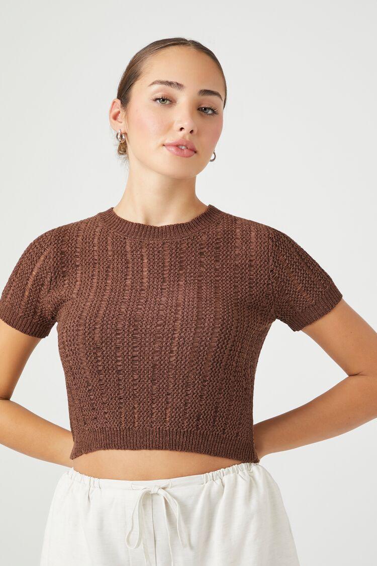 Ribbed Sweater-Knit Tee | Forever 21 Product Image