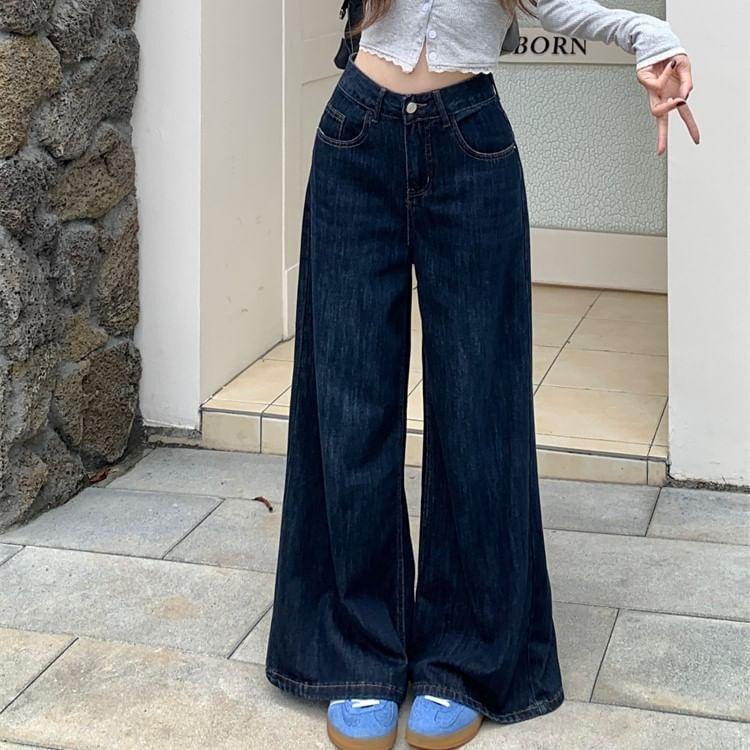 Mid Rise Wide Leg Jeans product image