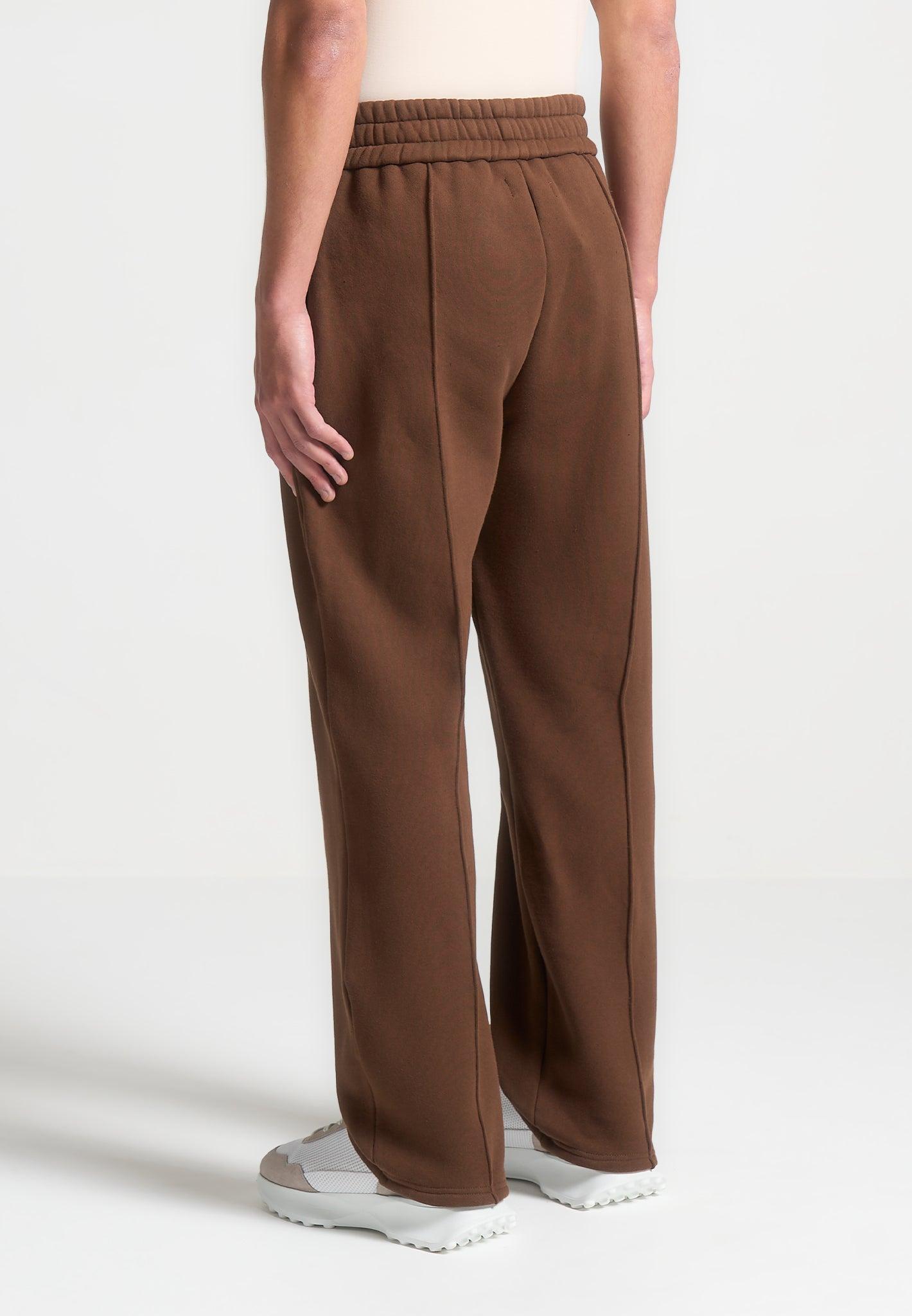 Éternel 420GSM Pintuck Joggers - Brown Male Product Image