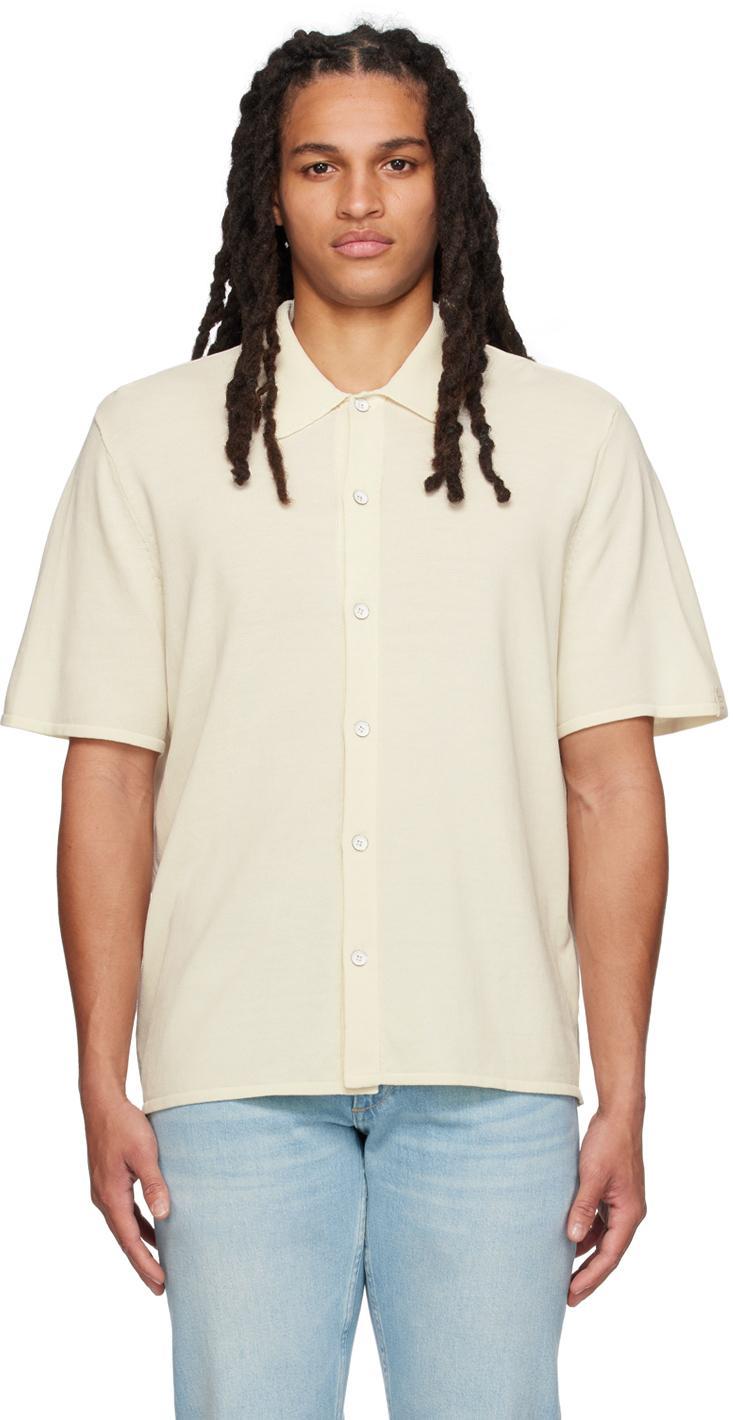 RAG & BONE Off-white Nolan Shirt In Light Dove Product Image