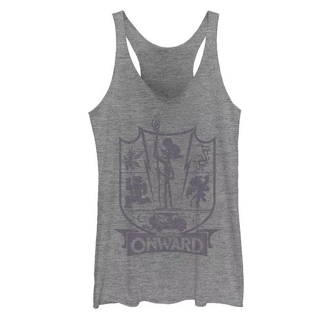 Juniors Coca-Cola Ice Cold Badge Racerback Tank Top, Girls Gray Grey Product Image