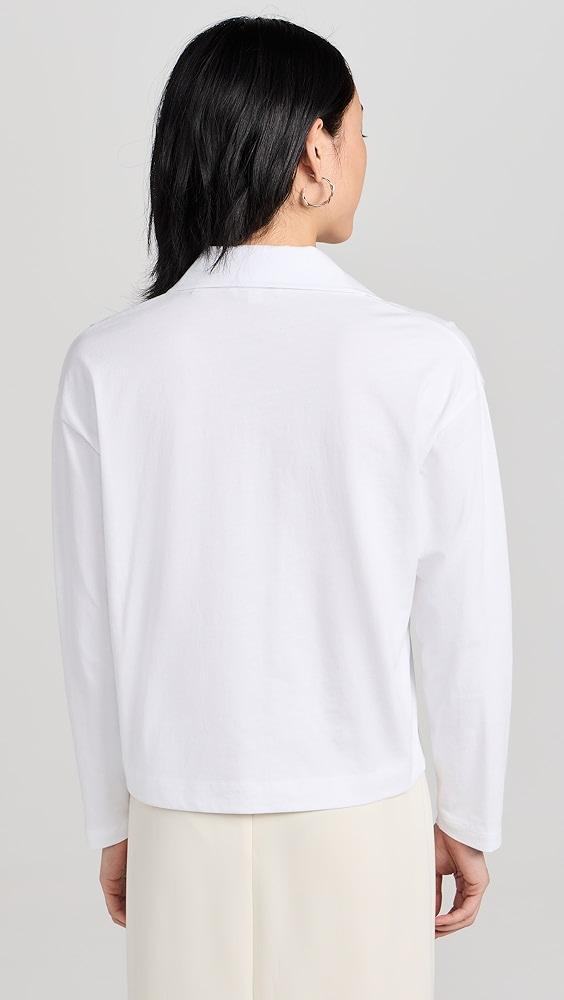 Vince Easy Long Sleeve Polo | Shopbop Product Image