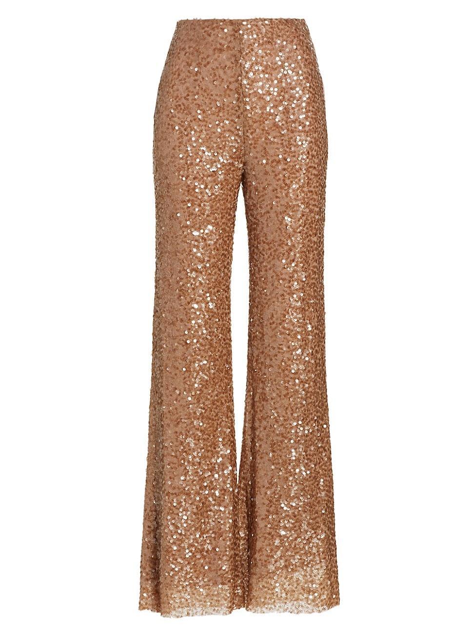 Womens Alli Sequin Bootcut Pants Product Image