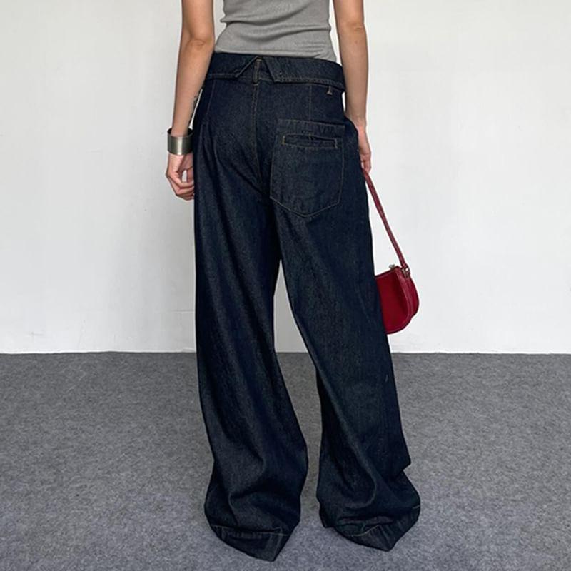 High Waist Wide Leg Jeans Product Image