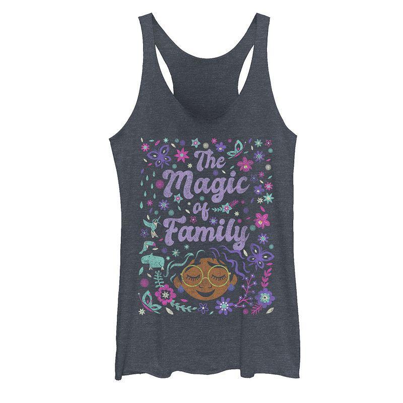 Disneys Encanto Magic Artsy Juniors Racerback Tank Top, Girls Navy Grey Product Image