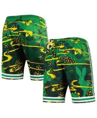 Mens Mitchell & Ness Kelly Green Boston Celtics Lunar New Year Swingman Shorts Product Image