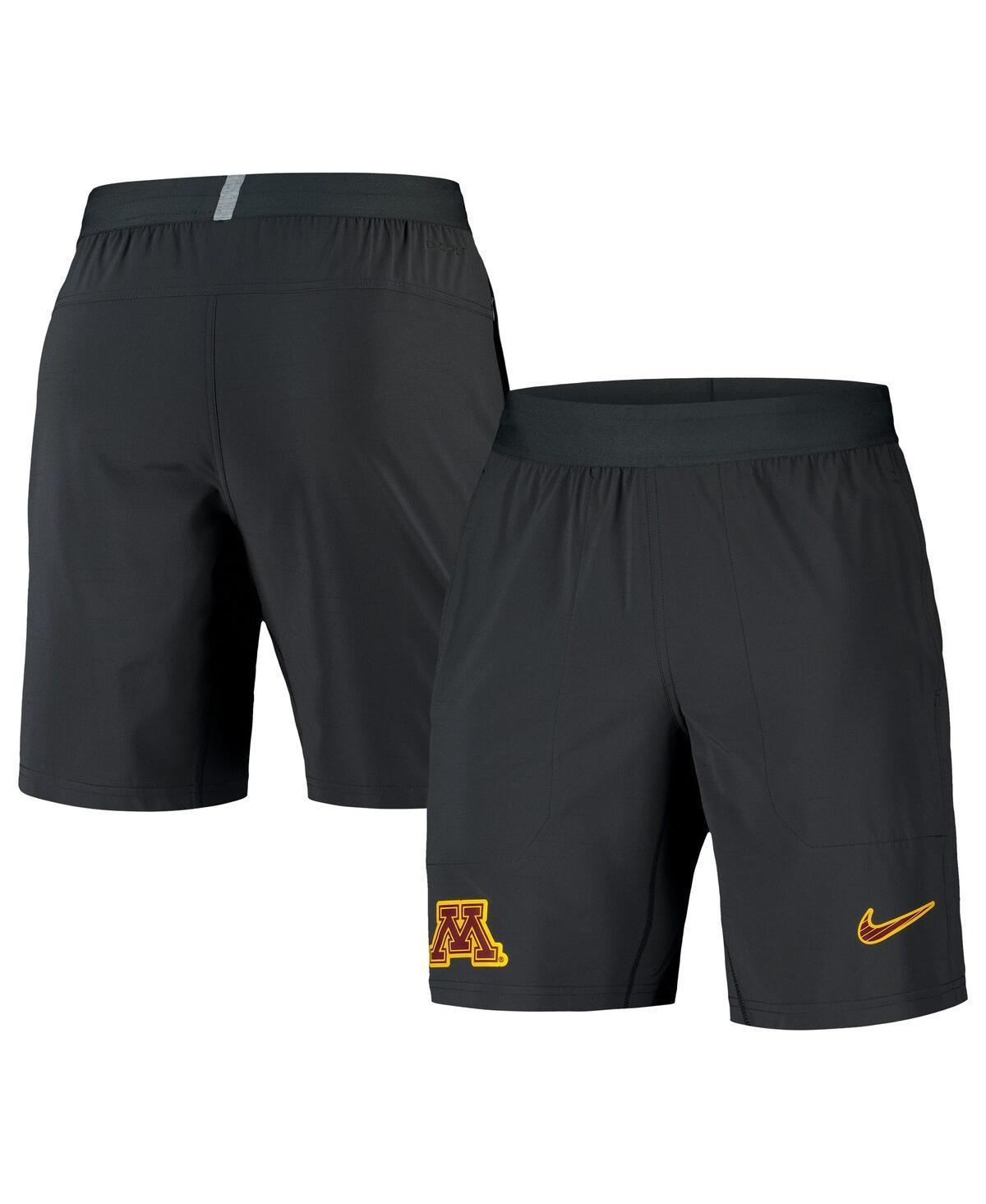 Nike Mens Anthracite Minnesota Golden Gophers 2024/25 Sideline Performance Woven Shorts - Anthracite Product Image