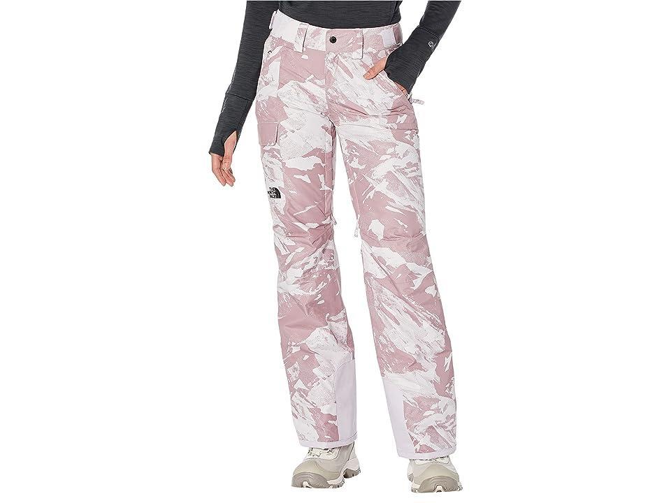 The North Face Freedom Insulated Pants (Lavender Fog Tonal Mountainscape Print) Women's Casual Pants Product Image