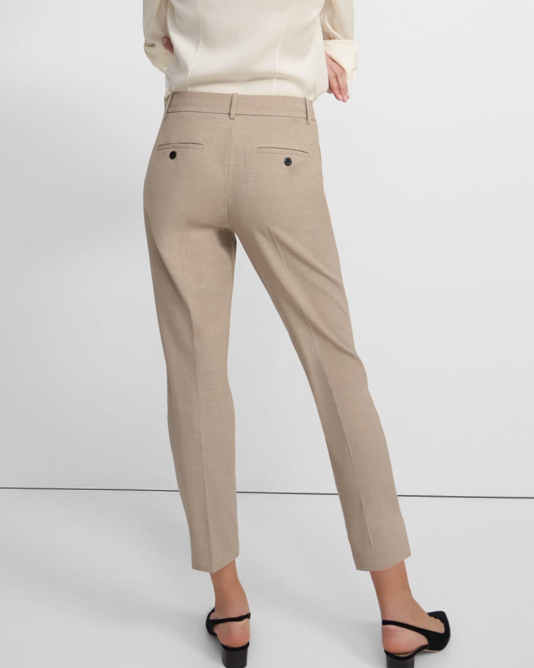 Slim Cropped Pant in Stretch Wool Product Image